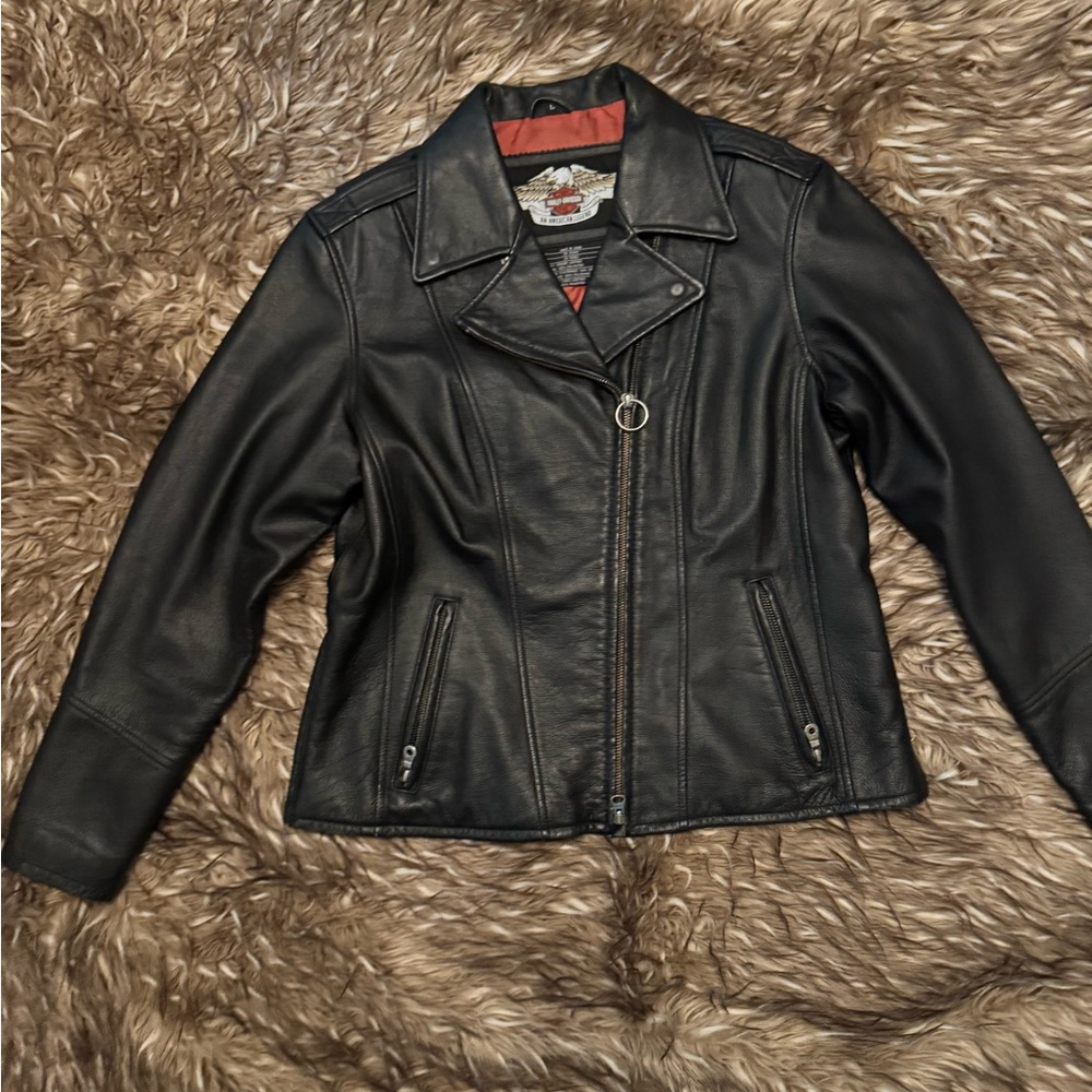 Harley-Davidson Black Leather Motorcycle Jacket